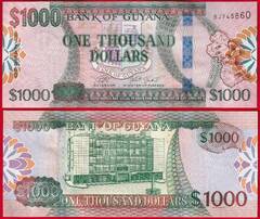  Gajana 1000 dollars 2019 P-38c UNC 