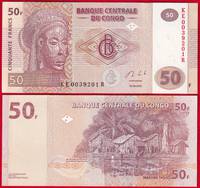  Kongo Dem. Resp. 50 francs 2013 P-97a UNC 