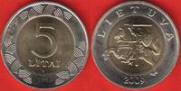  Lietuva 5 litai 2009 km#113 BiM. UNC 