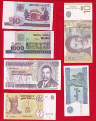  Pasaulio banknotai 50 skirtingų bankn. rink. UNC 
