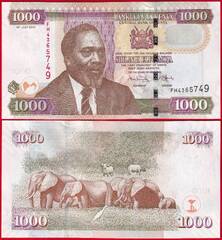  Kenija 1000 shillings 2010 P-51e UNC 