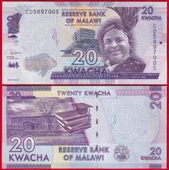  Malavis 20 kwacha 2020 P-63 UNC 