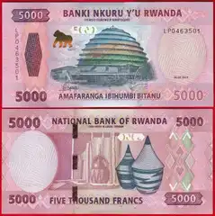  Ruanda 5000 francs 2024 P-45 UNC 